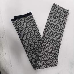 2-Tone Grey 'MK' Knit Scarf alternative image