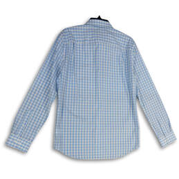 NWT Mens Blue White 360 Stretch Long Sleeve Button-Up Shirt Size Medium alternative image