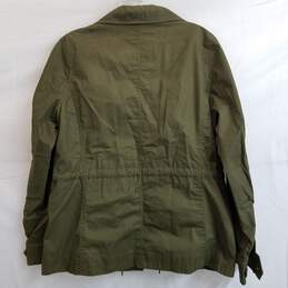Madewell olive green military cargo coat women's M 100% cotton alternative image