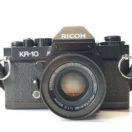 Ricoh KR-10 Super 35mm SLR Camera with Lens and Case