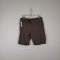 Mens Regular Fit Slash Pockets Flat Front Cargo Shorts Size 32X10 image number 1