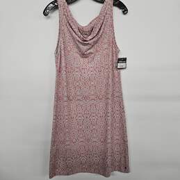 Pink Cowl Neck Dress
