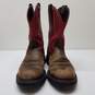 Ariat Red Groundbreaker Pull-On Western Work Boots ASTM F2892-11 EH Size 10 image number 2