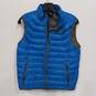 Boys Blue Front Pocket Full-Zip Insulated Casual Puffer Vest Size XL (14) image number 1