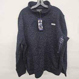 Blue 1/4 Zip Sweater