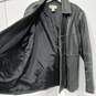 Women’s Merona Full-Zip Leather Basic Jacket Sz L image number 3