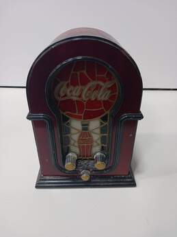 Vintage 2001 Coca Cola Stained Glass Look Radio
