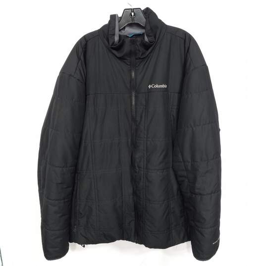 Columbia Men's Omni-Heat Black Puffer Jacket Size 2XT image number 1