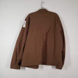 Mens Long Sleeve Pocket Full-Zip Mid-Length Windbreaker Jacket Size Large alternative image