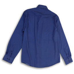 NWT Womens Blue Plaid Classic Long Sleeve Collared Button-Up Shirt Size M alternative image