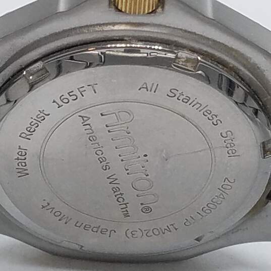 Armitron 37mm Case Classic Two-Tone Diver Design Men's Stainless Steel Quartz Watch image number 8