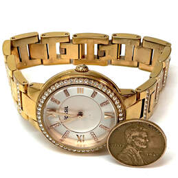 Designer Fossil Virginia ES-3284 Gold-Tone Round Dial Analog Wristwatch alternative image