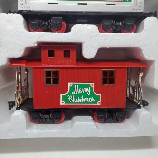 Blue Hat North Pole Junction Christmas 34-Piece Train Set image number 3