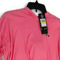 NWT Womens Pink Logo Long Sleeve Regular Fit Pullover Hoodie Size Medium image number 3