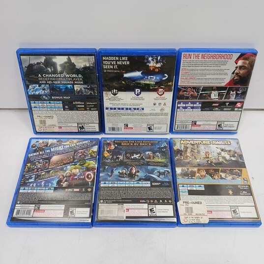 Bundle of 6 Assorted Sony PlayStation 4 PS4 Video Games image number 2