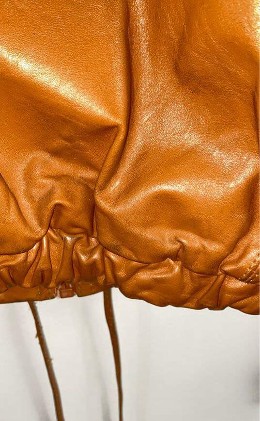 Golden State Women Brown Leather Jacket S image number 6