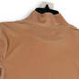 Womens Beige Regular Fit Short Sleeve Mock Neck Pullover T-Shirt Size XS image number 3