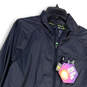 NWT Mens Gray Mock Neck Long Sleeve Full-Zip Windbreaker Jacket Size 2XL image number 3