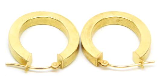 14K Yellow Gold Hoop Earrings 1.6g image number 4
