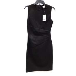 Diane Von Furstenberg DVF Glennie Metallic Black 'Day to Night' Women's Dress Size 4 NWT with COA