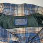 Pendleton Woolen Mills Wool Blue Full Button Up Flannel Shirt Size M image number 3