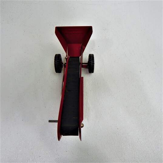 Vintage Tonka Toys Red Pressed Steel Sand Loader w/ Rubber Conveyor image number 5