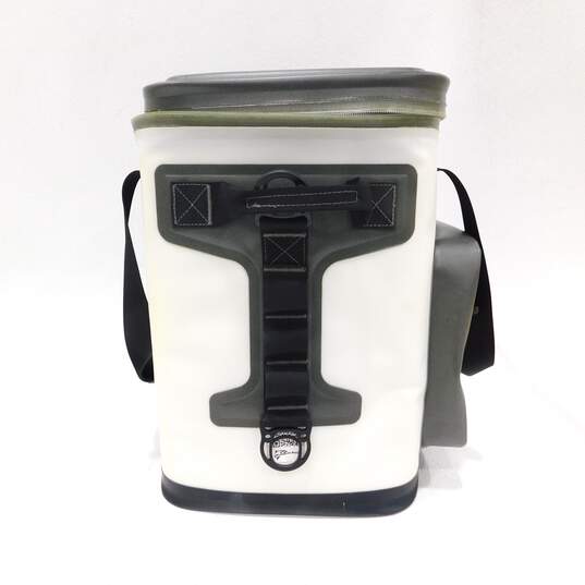 Coho 24 Can White Soft Sided Portable Cooler & Lunch Box w/ Shoulder Strap image number 5