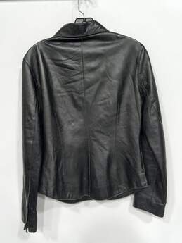 Andrew Marc New York Women's Black Leather Jacket-Sz S alternative image