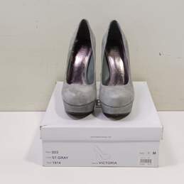 Baker Victoria Grey Suede Stiletto Heels Women's Size 7M