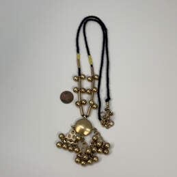 Designer J. Crew Gold-Tone Ring Clasp Fashionable Ball Beaded Necklace alternative image