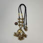 Designer J. Crew Gold-Tone Ring Clasp Fashionable Ball Beaded Necklace image number 2