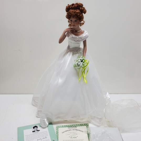 The Ashton-Drake Galleries ERIN Bride Wedding Doll by Judy Belle image number 2