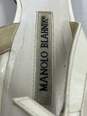 Authentic Manolo Blahnik White Slingback Sandal W 7 image number 5