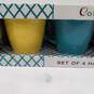 Color Wheel Set of 4 Hand Painted Mugs IOB image number 4