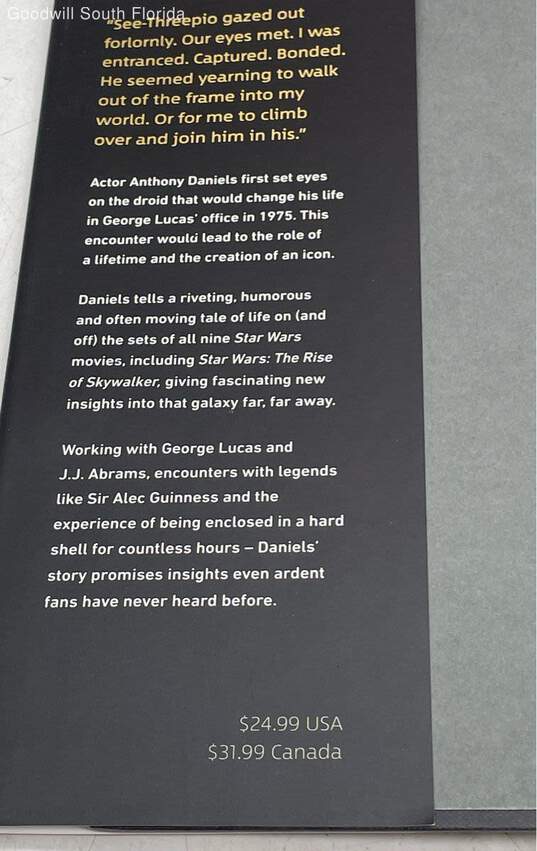 Star Wars I Am C-3PO The Inside Story Foreword By J. J. Abrams Hardcover Book image number 4