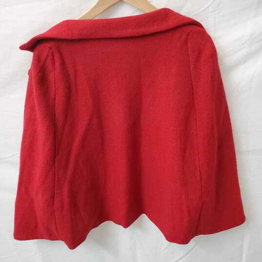 Carraigdonn Women's Red Sleeveless Button Up Sweater image number 5