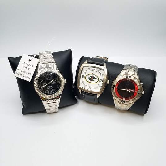 Relic, NFL Packers, plus band Men's Stainless Steel Quartz Watch Collection image number 1