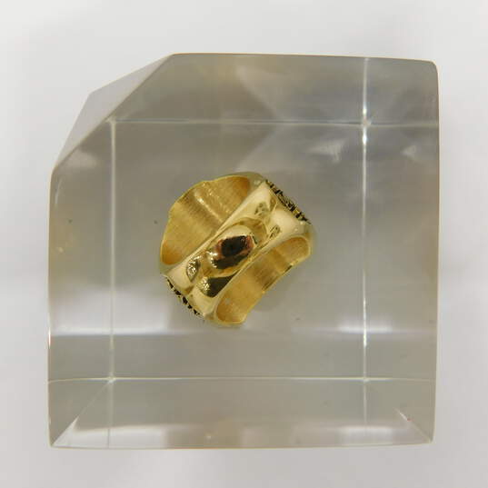 1996-97 Chicago Bulls Championship Replica Ring in Lucite By Jostens image number 6