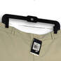 NWT Mens Tan Flat Front Slash Pockets Golf Chino Shorts Size 36 image number 3