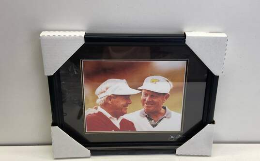 Framed & Matted Arnold Palmer & Jack Nicklaus Photo Signed by Jim Stein image number 3