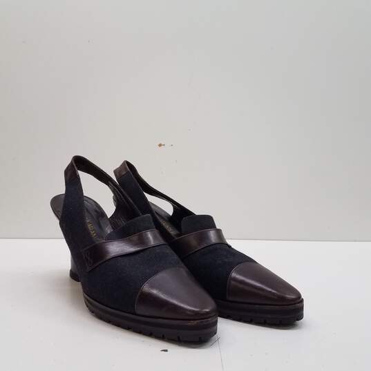 Vintage Donna Karan Slingback Pump Heels Shoes Size 7 B image number 3
