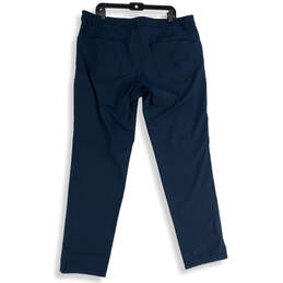 Mens Navy Blue Flat Front 5-Pocket Design Straight Leg Ankle Pants Size 39 alternative image