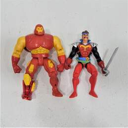 VTG 1990s Toy Biz Marvel Action Figures Beast Iron Man Dreadknight Hulk Buster alternative image