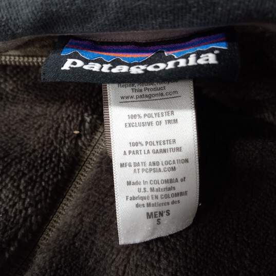 Patagonia Men's Brown Full Zip Mock Neck Fleece Jacket Size S image number 3