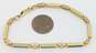 14K Yellow Gold Opal Inlay Bracelet 11.8g image number 6