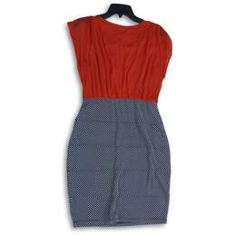 Enfocus Studio Womens Red Polka Dot Cap Sleeve Pullover Sheath Dress Size 12 alternative image