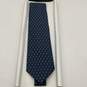 NWT Mens Blue Printed Classic Designer Pointed Adjustable Silk Neck Tie image number 2