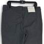 NWT Womens Gray Flat Front Pockets Skinny Leg Dress Pants Size 12 image number 4
