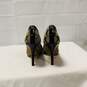 Beige and Gold Coach Pump High Heels Certified Authenticated Size:7.5 image number 5