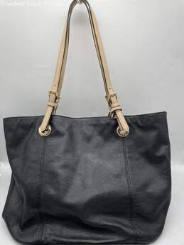 Michael Kors Womens Black Leather Adjustable Double Handle Tote Handbag alternative image
